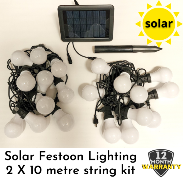 20 metre solar festoon kit