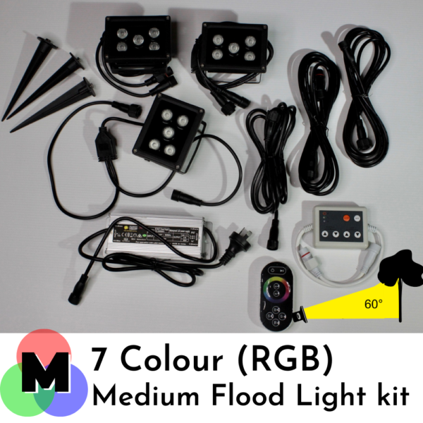Medium 7 Colour Flood light kit - diode