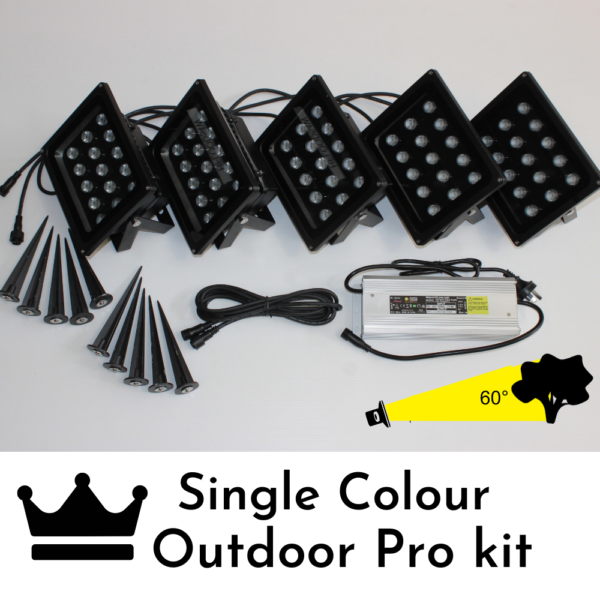 Single colour flood light outdoor professional kit - Diode type