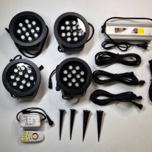 14 colour RGBW flood light outdoor professional kit -Diode type