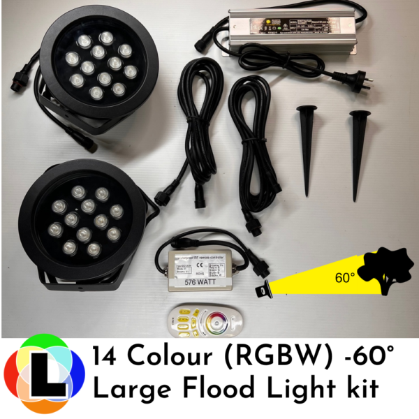 large 14 Colour Flood light kit - diode